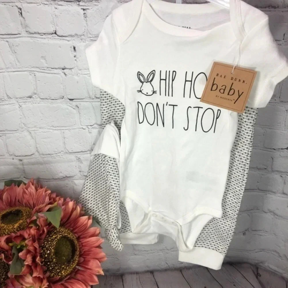 NWT Rae Dunn 3pc set HIP HOP DON’T STOP